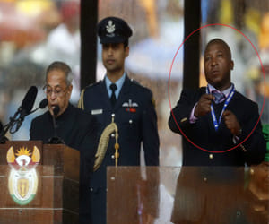 fake interpreter in madela's Memorial meet