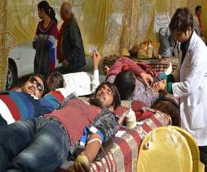 blood donation camp Gita Jayanti
