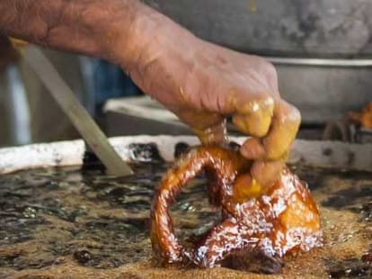 ability to plunge his hands into a vat of 200C boiling oil