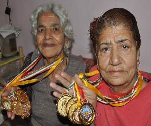70 years old women in athletic