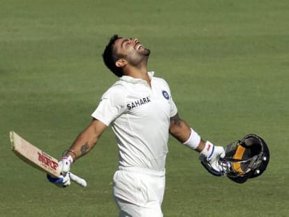 virat kohli equals sachis and dravid s record 