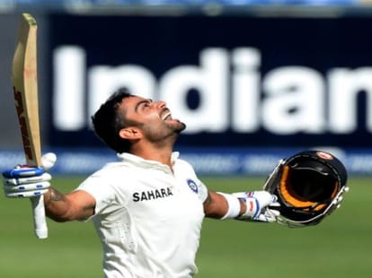 virat kohli equals sachis and dravid s record 