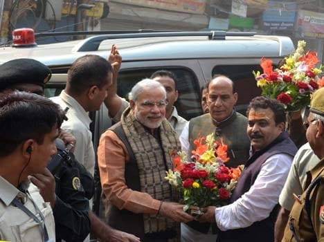 modi vijay shankhnaad rally in banaras rally