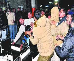 police take action against drinker