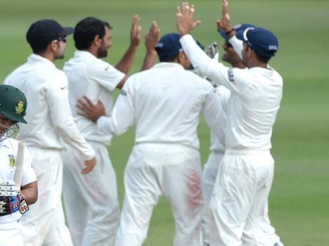 last 4 over in Johannesburg test