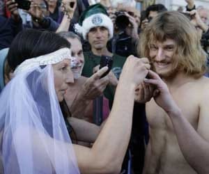 bride wore NOTHING