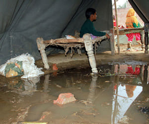 illegal construction in muzaffarnagar relief camp