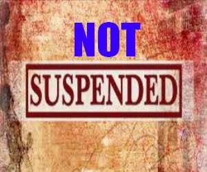 suspension order cancelled