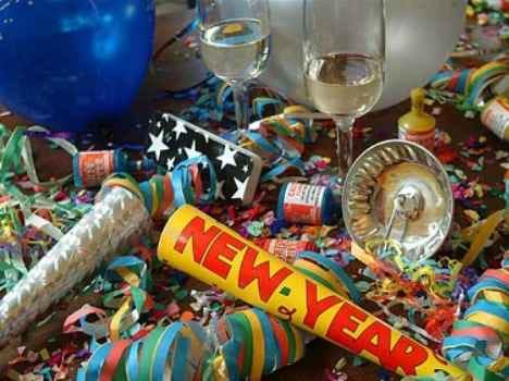 bang of new year celebration