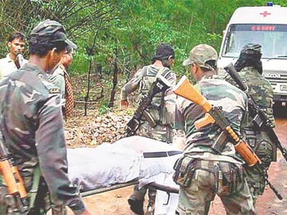 naxal attack in chhttisgarh, 2 jawan dead