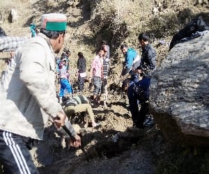 students made road