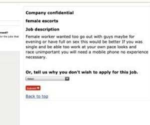 prostitute recruitment advert