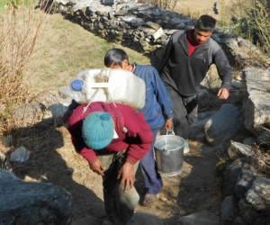 The people are forced to drink dirty water