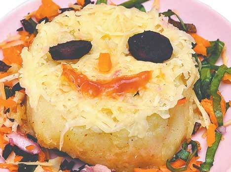 aloo ka smiling face