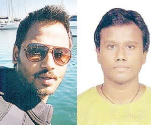The three artists selected from Jhansi