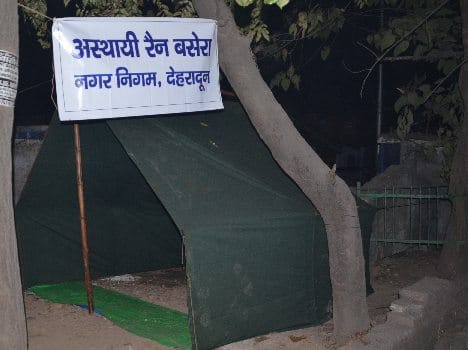 night shelters big problem in dehradun 