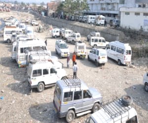 taxi strike starts in uttarakhand.