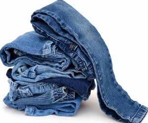 jeans made by recycled plastic