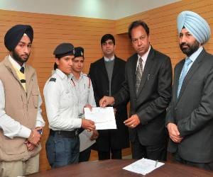 Braves of chandigarh awarded by IG