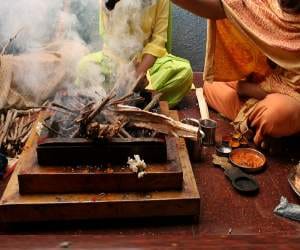 hawan in Shastri Model School at january 11
