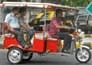 E - rickshaws in the city rapidly growing number of