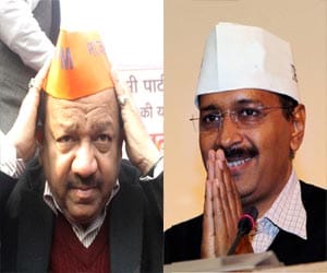 BJP on AAP track in delhi