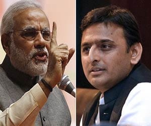 modi-akhilesh rally in bagpat