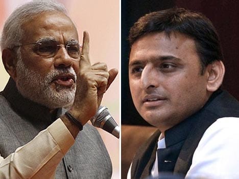 up chief minister akhilesh yadav met modi's lions