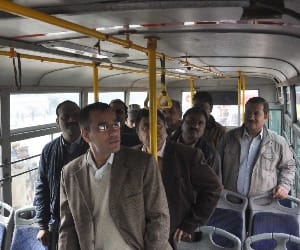 100 buses runs in between noida and greater noida!