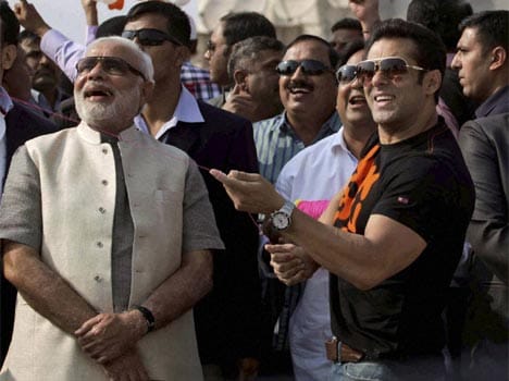 salman khan mingles with bjp, congress, sp but not supported anyone 