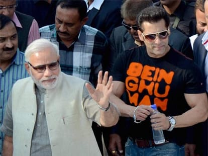 salman khan praises modi, but not commented on his pm candidature