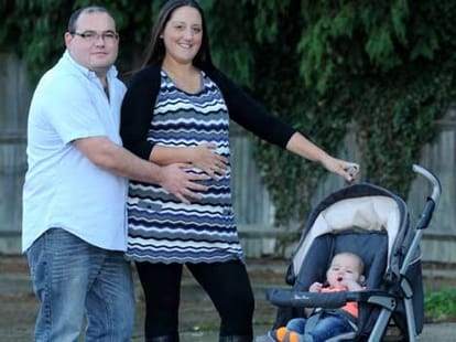 The woman having 4 babies in a year
