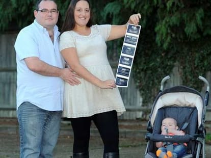 The woman having 4 babies in a year