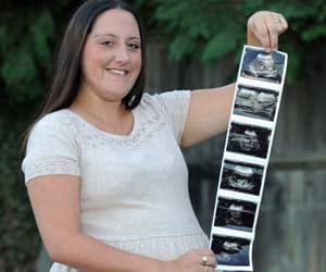 The woman having 4 babies in a year