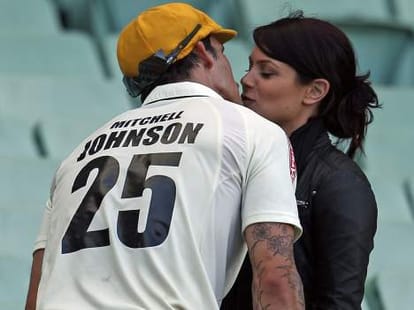 Mitchell Johnson is clean again by wife