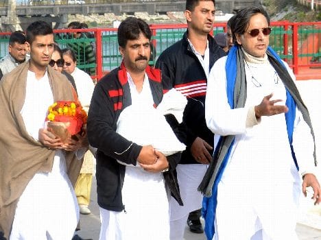 sunanda ashes flown in ganga