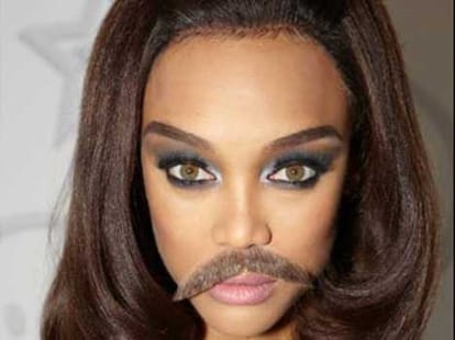 tyra banks mustache
