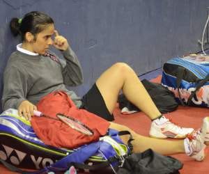 Saina nehwal does not land for her academy in gurgaon 