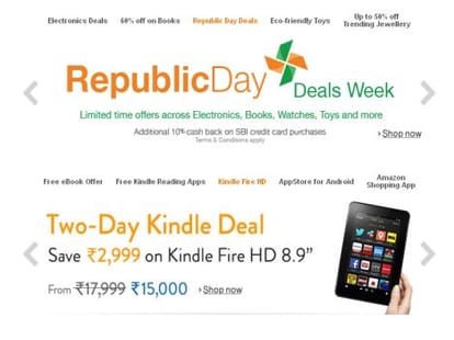 Get a 70 percent discount on favorite things on Republic Day
