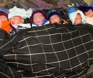 six child together