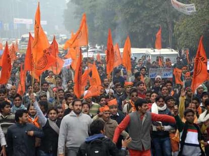 three abvp workers suspended at sanjauli college