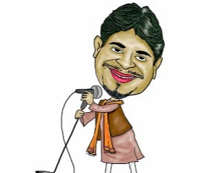 comic poet Conference in PU auditorium at 6 PM