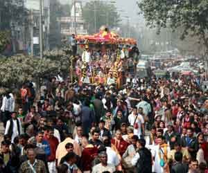 The lord Jagannath rathyatra in gurgaon