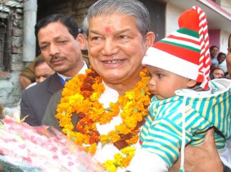 harish rawat visit kedar ghati