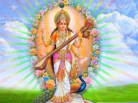 story of saraswati river in shastra puran