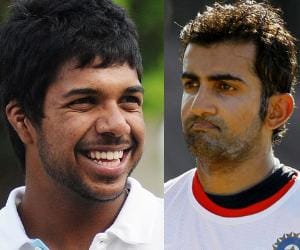 Cricketer Gautam Gambhir and Varu Aaron in Tricity