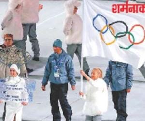Indians without National Flag in Sochi Olympic 