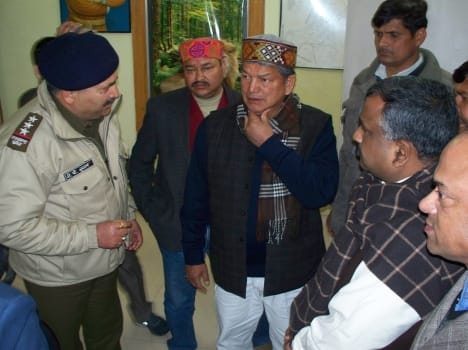 late night inspection of harish rawat