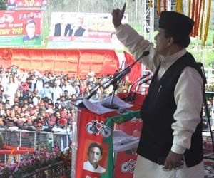 public meet of azam khan in faizabad