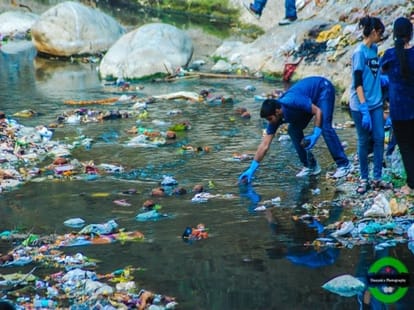 small river cleaning in dehradun